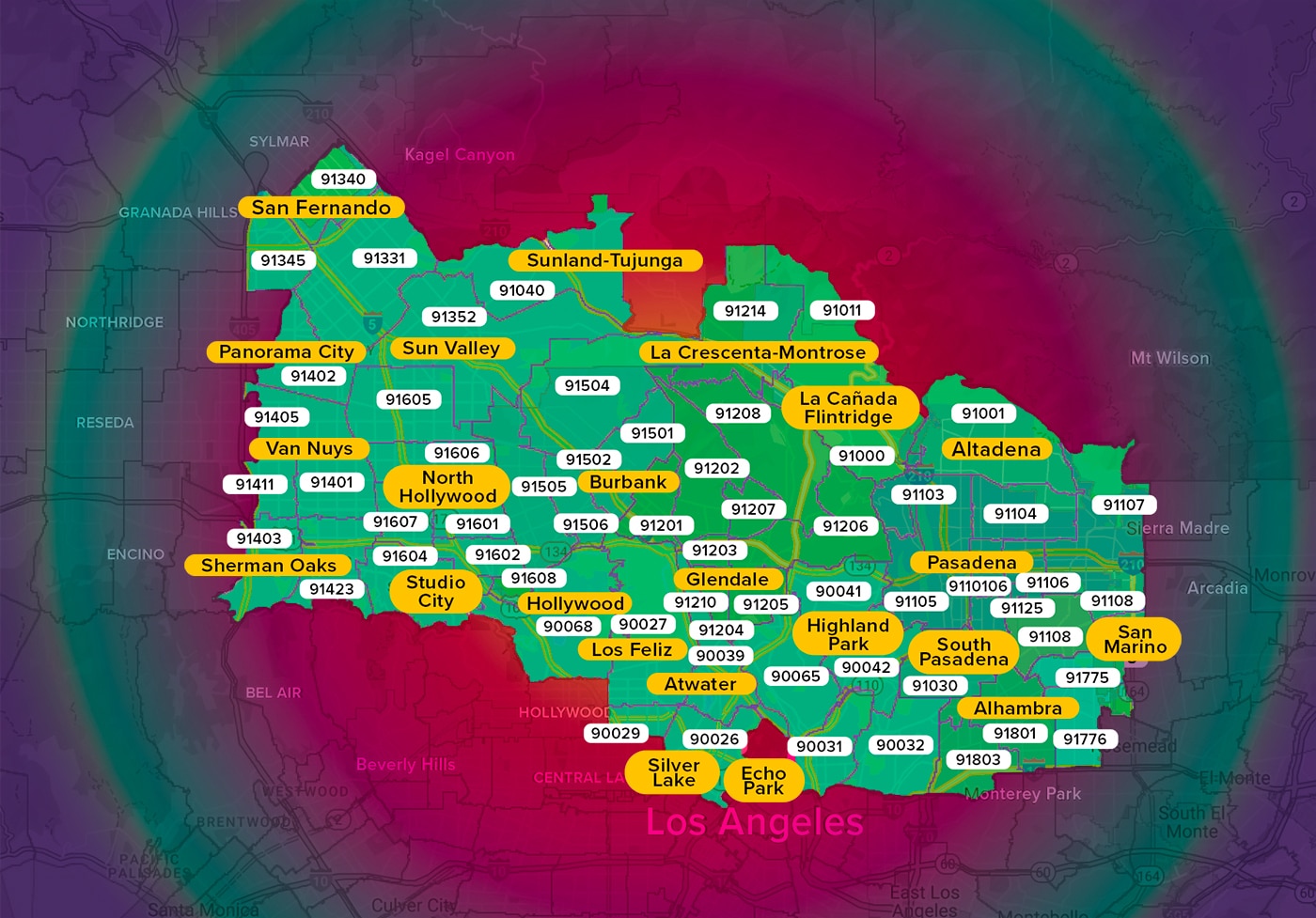 Cornerstone Collective Southern California Weed Delivery Cities Map